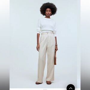 Madewell Harlow wide leg pants in khaki size 8 NWT